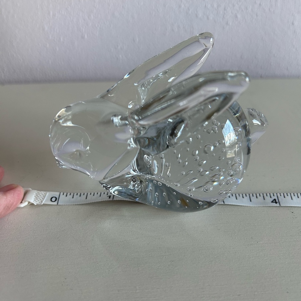 Clear Glass Rabbit Figurine - Picture 4 of 5